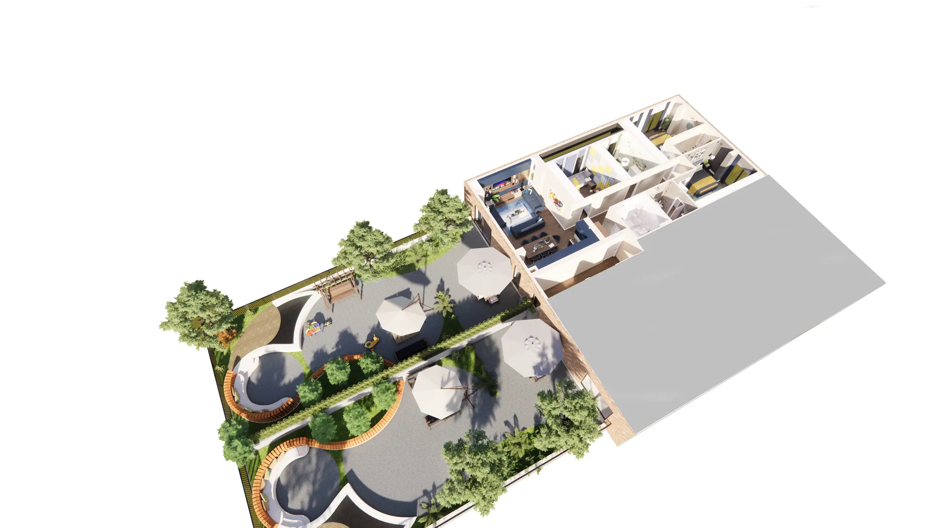 3D render – 4 Bedroom Apartment