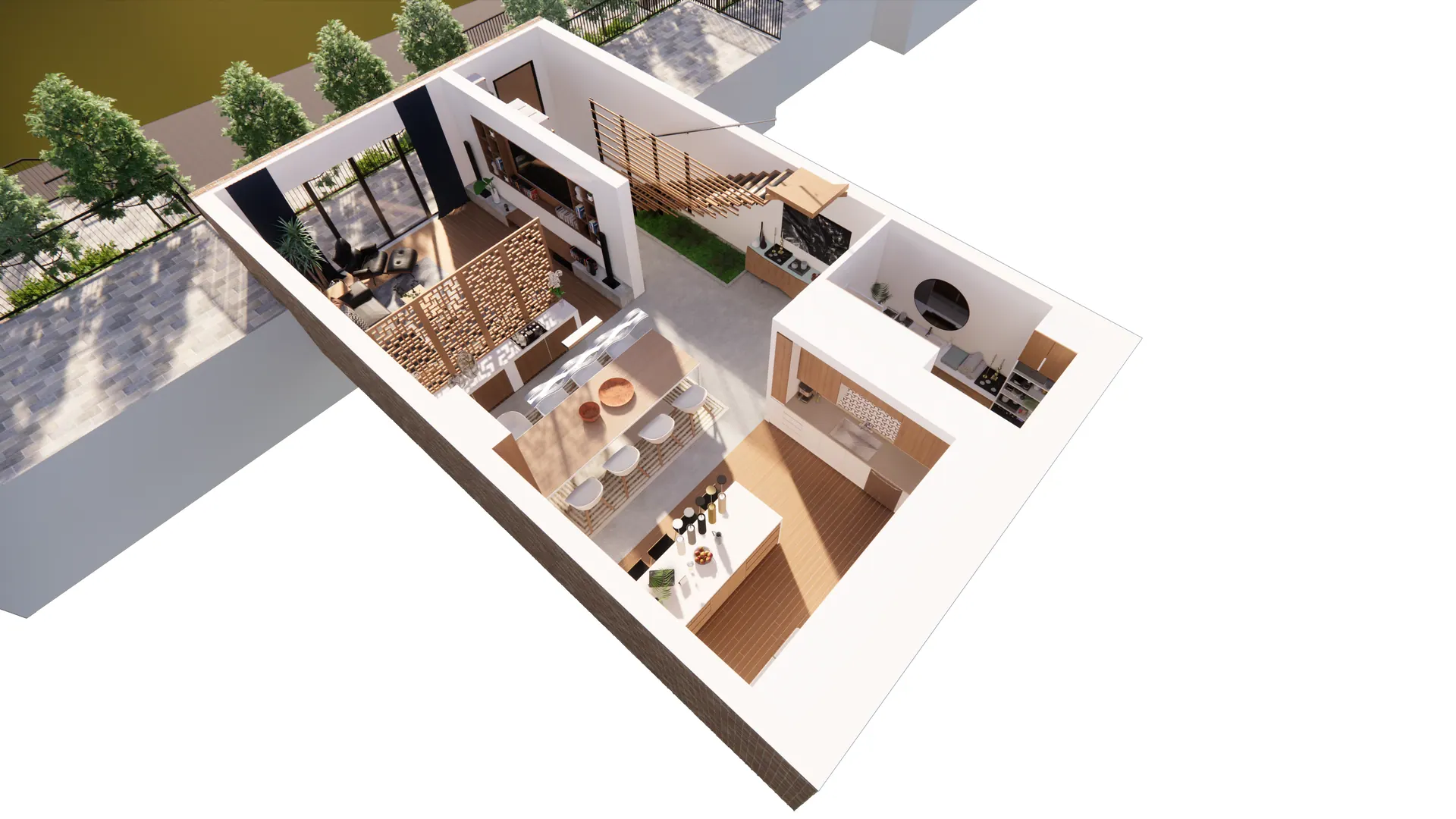 3D render – Private Villas
