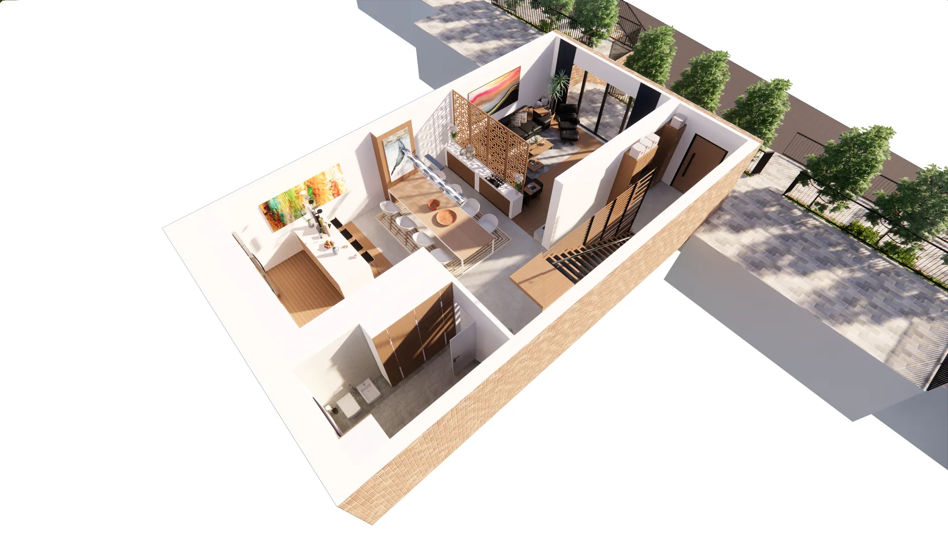 3D render – Private Villas