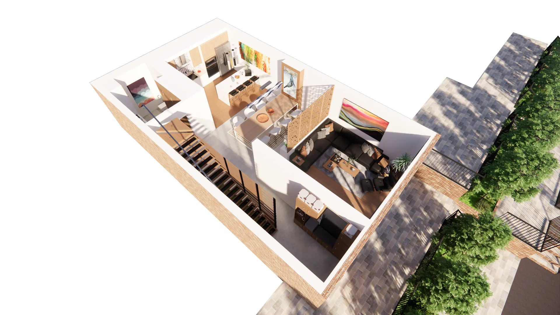 3D render – Private Villas
