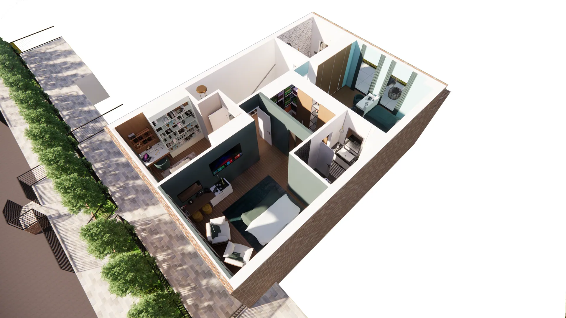 3D render – Private Villas
